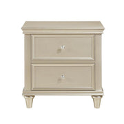 Celandine Silver Nightstand - Lara FurnitureNightstand