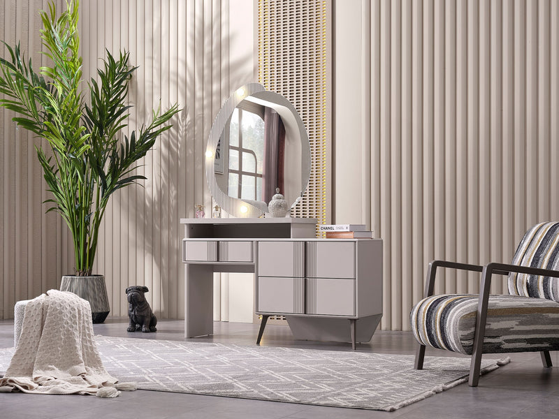Cenova Bedroom (Queen Frame With Headboard & Dresser With Mirror & 2 Nightstand) - 200-MAX-CEN-150-QB-SET