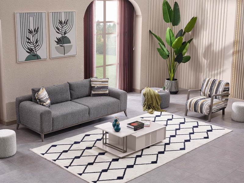 Cenova Convertible Sofa in Grey - 200-MAX-CEN-TED11-3