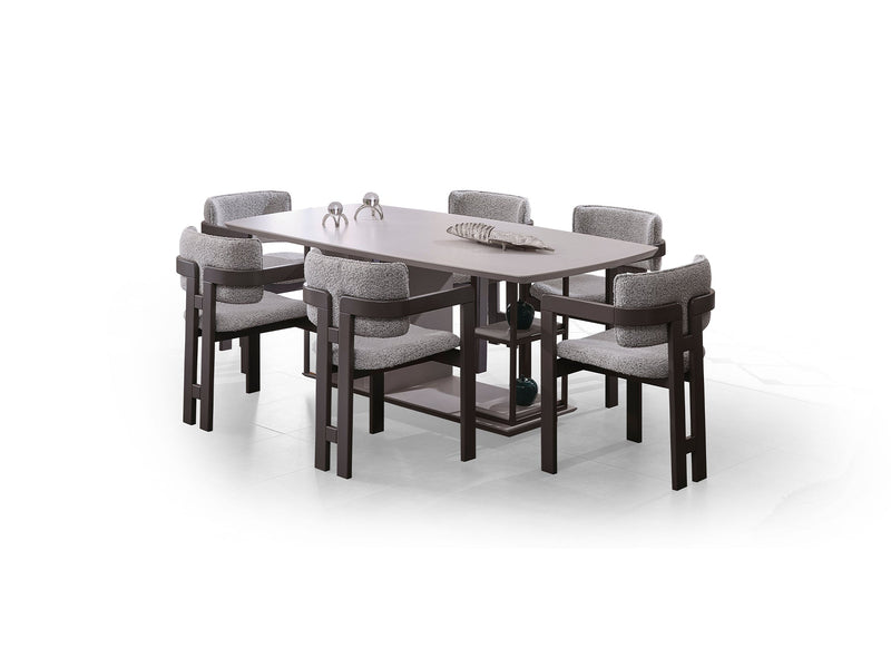 Cenova Diningroom (Consol With Mirror & Dining Table & 6 Dining Chair) - 200-MAX-CEN-DT-6-SET