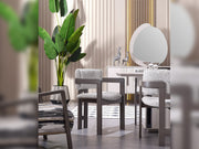 Cenova Diningroom (Consol With Mirror & Dining Table & 6 Dining Chair) - 200-MAX-CEN-DT-6-SET
