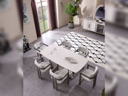 Cenova Diningroom (Consol With Mirror & Dining Table & 6 Dining Chair) - 200-MAX-CEN-DT-6-SET