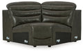 Center Line 6 - Piece Sectional with Recliner in Dark Gray - Gate FurnitureSectional