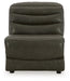 Center Line 6 - Piece Sectional with Recliner in Dark Gray - Gate FurnitureSectional