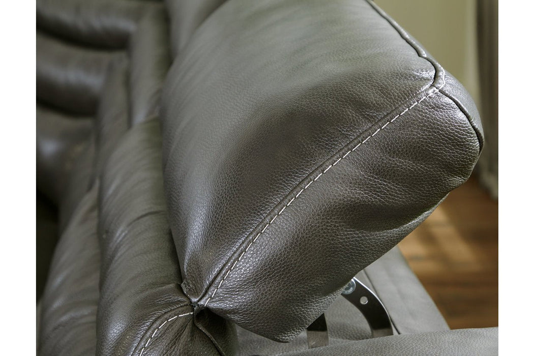 Center Line Dark Gray 7 - Piece Power Reclining Sectional - Gate FurniturePower Reclining Sectional