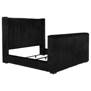Centergrove Upholstered California King Wingback TV Bed Black - 315945KW