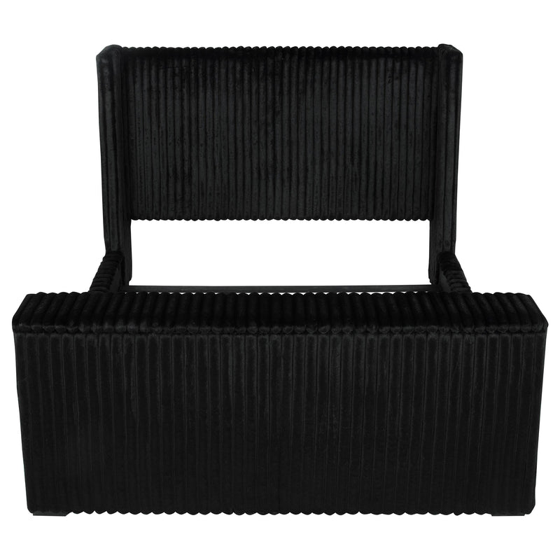 Centergrove Upholstered California King Wingback TV Bed Black - 315945KW