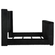 Centergrove Upholstered California King Wingback TV Bed Black - 315945KW