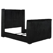 Centergrove Upholstered Queen Wingback TV Bed Black - 315945Q