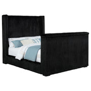 Centergrove Upholstered Queen Wingback TV Bed Black - 315945Q
