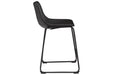 Centiar Black Counter Height Bar Stool (Set of 2) - Gate FurnitureBarstool