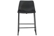 Centiar Black Counter Height Bar Stool (Set of 2) - Gate FurnitureBarstool