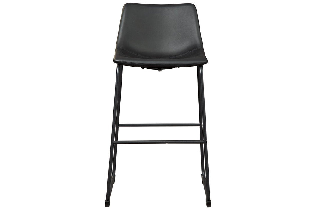 Centiar Black Pub Height Bar Stool (Set of 2) - Gate FurnitureBarstool