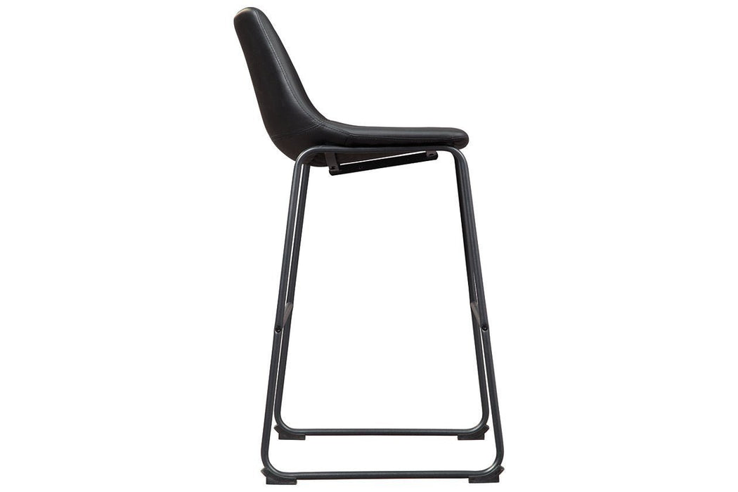 Centiar Black Pub Height Bar Stool (Set of 2) - Gate FurnitureBarstool