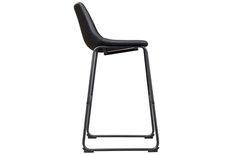 Centiar Black Pub Height Bar Stool (Set of 2) - Lara FurnitureBarstool