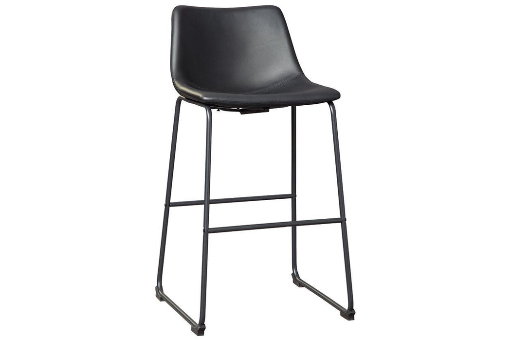 Centiar Black Pub Height Bar Stool (Set of 2) - Gate FurnitureBarstool