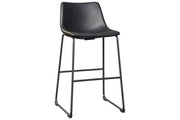 Centiar Black Pub Height Bar Stool (Set of 2) - Lara FurnitureBarstool