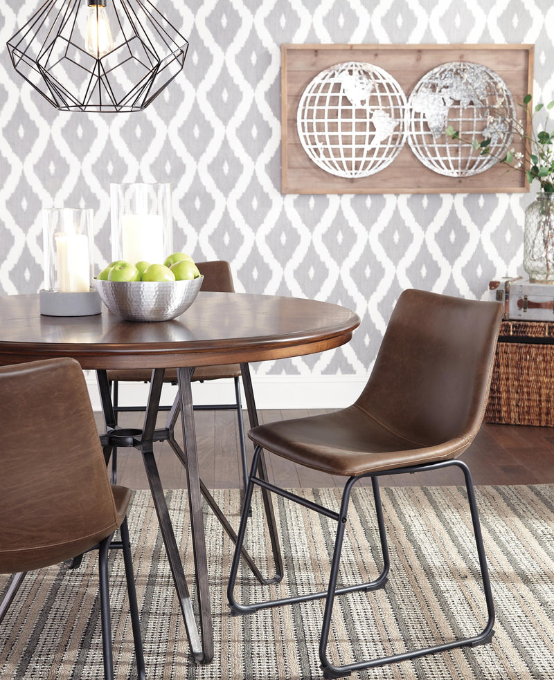 Centiar Brown/Black Dining Chair (Set of 2) - D372-01X2