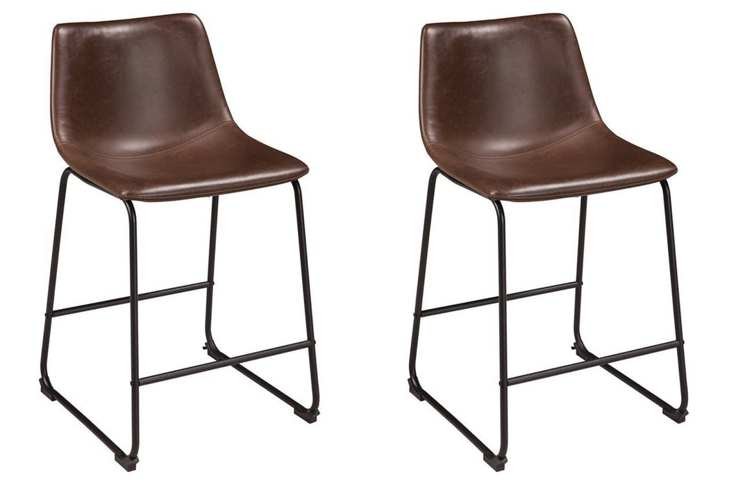 Centiar Brown Counter Height Bar Stool (Set of 2) - Gate FurnitureBarstool