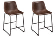 Centiar Brown Counter Height Bar Stool (Set of 2) - Gate FurnitureBarstool