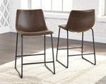 Centiar Brown Counter Height Bar Stool (Set of 2) - Lara FurnitureBarstool