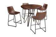 Centiar Brown Counter Height Bar Stool (Set of 2) - Lara FurnitureBarstool