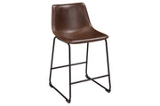 Centiar Brown Counter Height Bar Stool (Set of 2) - Lara FurnitureBarstool