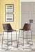 Centiar Brown Pub Height Bar Stool (Set of 2) - Gate FurnitureBarstool