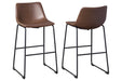 Centiar Brown Pub Height Bar Stool (Set of 2) - Gate FurnitureBarstool
