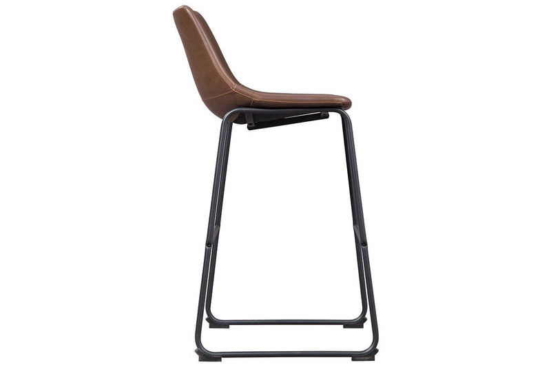Centiar Brown Pub Height Bar Stool (Set of 2) - Lara FurnitureBarstool