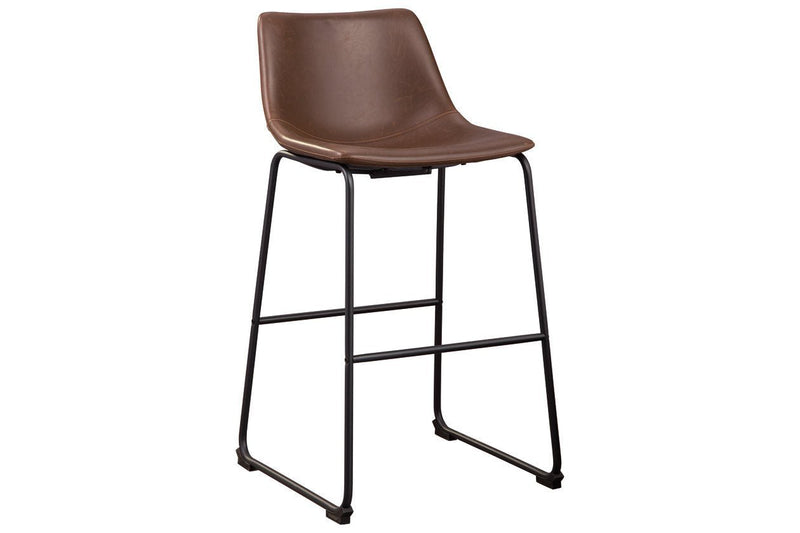 Centiar Brown Pub Height Bar Stool (Set of 2) - Lara FurnitureBarstool