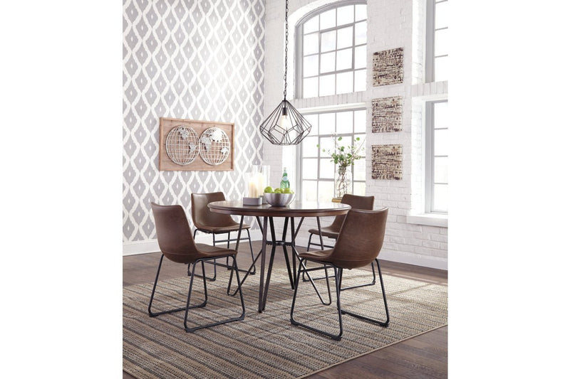 Centiar Brown/Black Dining Chair (Set of 2) - Lara FurnitureDining Chair