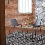 Centiar Gray Counter Height Bar Stool (Set of 2) - Lara FurnitureBarstool