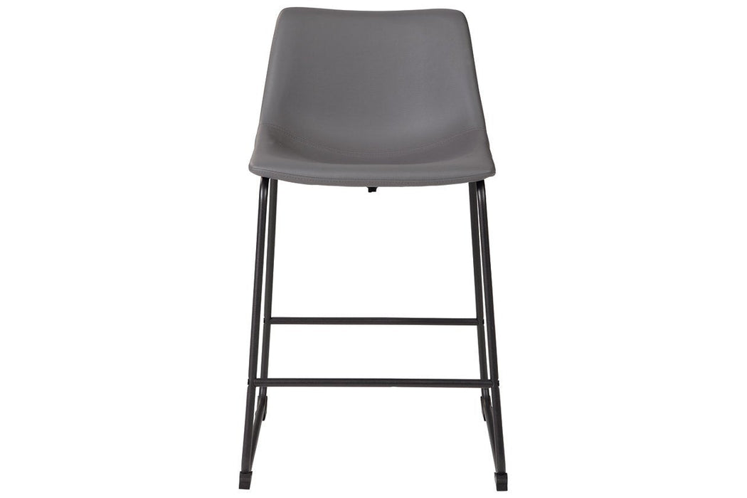 Centiar Gray Counter Height Bar Stool (Set of 2) - Gate FurnitureBarstool