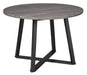 Centiar Gray/Black 5 - Piece Round Dining Set - Gate FurnitureDining Room Set