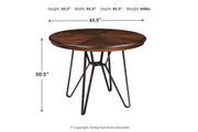 Centiar Two - tone Brown Dining Table - Gate FurnitureDining Table
