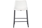 Centiar White Counter Height Bar Stool (Set of 2) - Lara FurnitureBarstool