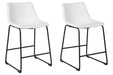 Centiar White Counter Height Bar Stool (Set of 2) - Gate FurnitureBarstool