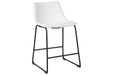 Centiar White Counter Height Bar Stool (Set of 2) - Gate FurnitureBarstool