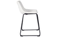 Centiar White Counter Height Bar Stool (Set of 2) - Gate FurnitureBarstool