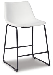 Centiar White Counter Height Bar Stool (Set of 2) - D372-724X2