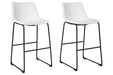 Centiar White Pub Height Bar Stool (Set of 2) - Gate FurnitureBarstool