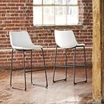 Centiar White Pub Height Bar Stool (Set of 2) - Gate FurnitureBarstool