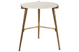 Chadton White/Gold Finish Accent Table - Gate FurnitureTable
