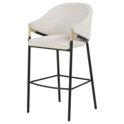 Chadwick Fabric Upholstered Bar Chair Beige (Set of 2) - 183437N