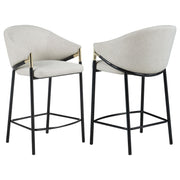 Chadwick Fabric Upholstered Counter Chair Beige (Set of 2) - 183436