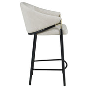 Chadwick Fabric Upholstered Counter Chair Beige (Set of 2) - 183436