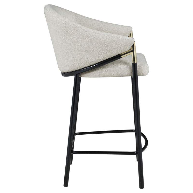Chadwick Fabric Upholstered Counter Chair Beige (Set of 2) - 183436