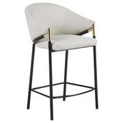 Chadwick Fabric Upholstered Counter Chair Beige (Set of 2) - 183436