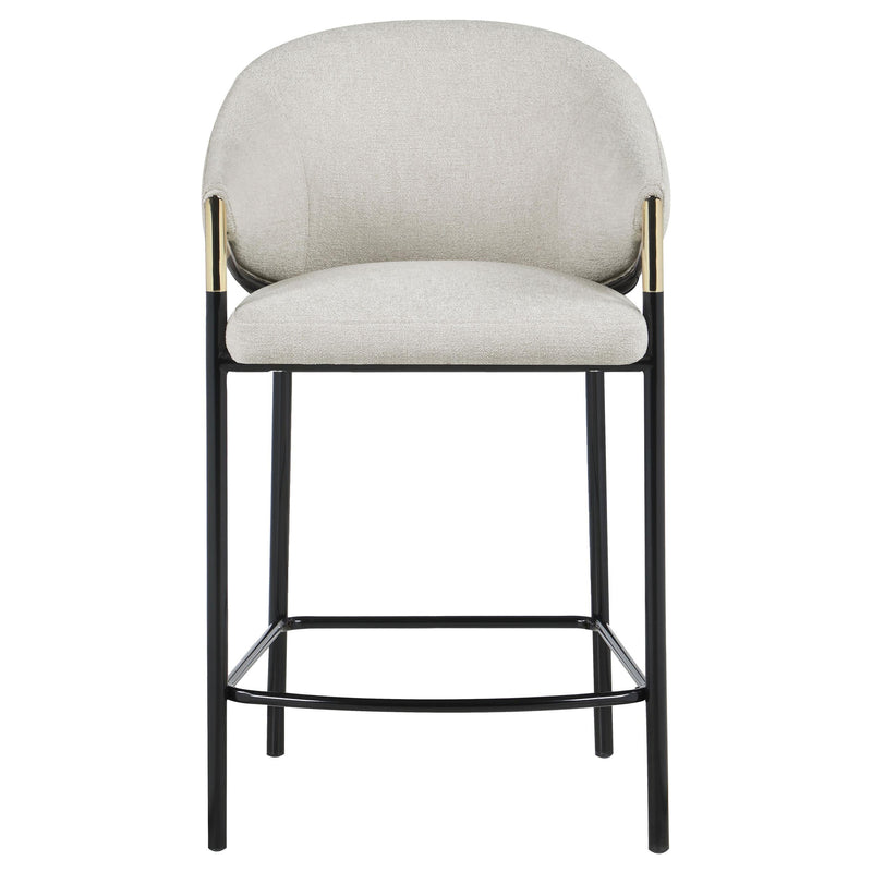 Chadwick Fabric Upholstered Counter Chair Beige (Set of 2) - 183436